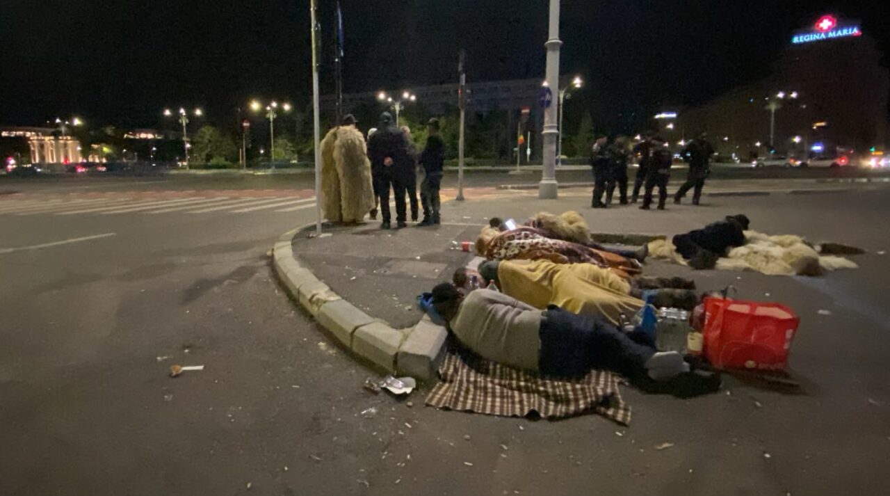 Piața Victoriei, după violențe: oierii au dormit pe trotuar, Guvernul a rămas fără răspuns clar