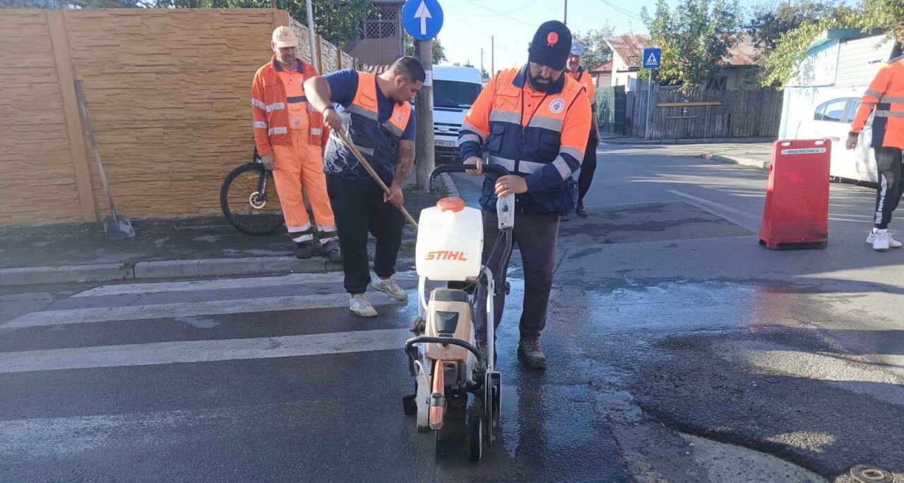 (P) Infrastructură S5. Societatea Infrastructură S5 S.A. a intervenit pe străzile Ciubotica Cucului și Ilie Guriță