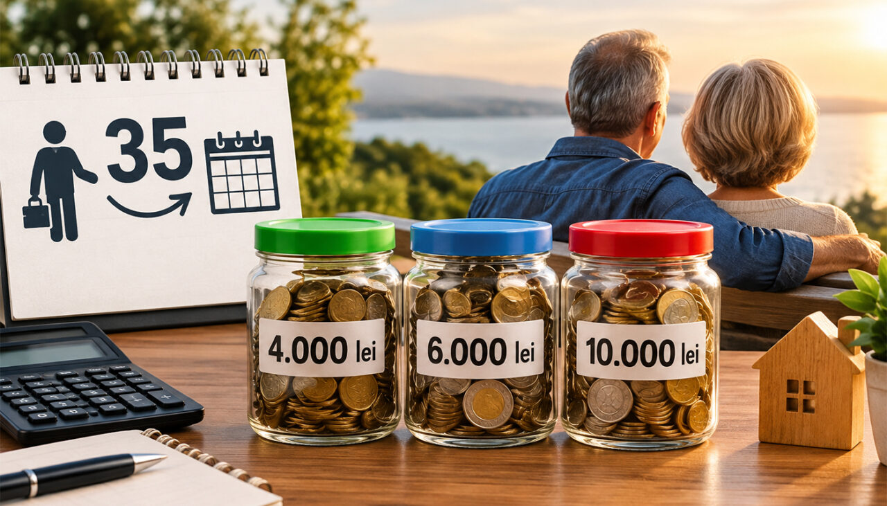 Ce salariu trebuie să ai timp de 35 de ani, ca să primești o pensie de 4.000, 6.000 sau 10.000 de lei, la bătrânețe