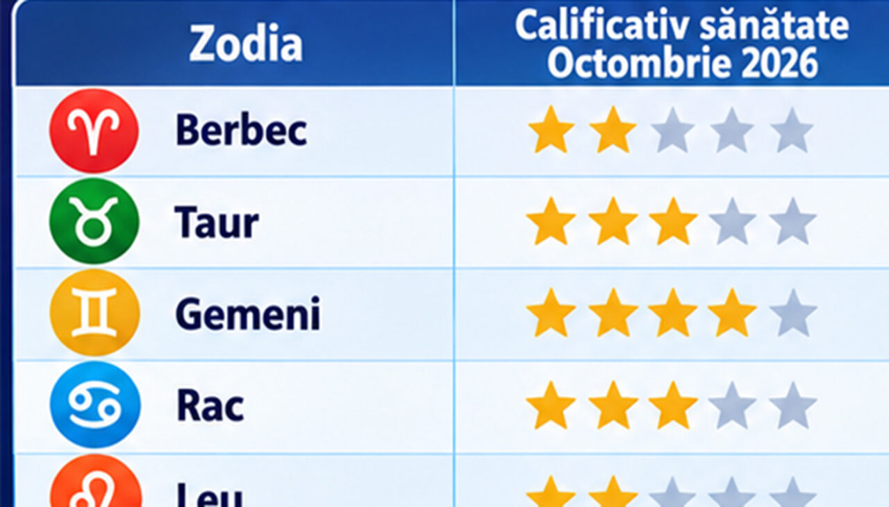 Horoscop sănătate octombrie 2026 | Ce probleme de sănătate ai putea avea luna asta, în funcție de zodia ta. Care sunt cei mai sănătoși nativi