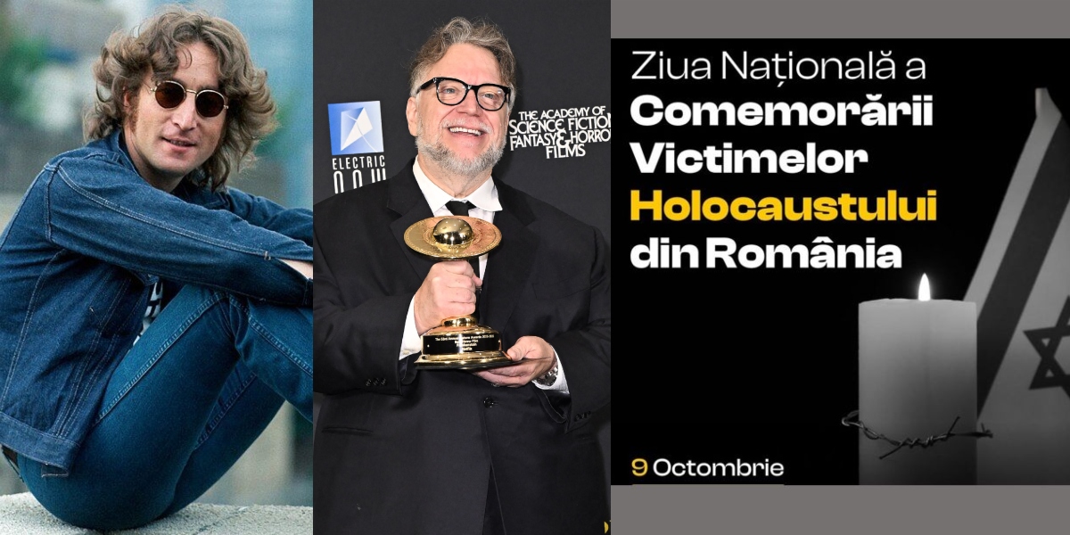 9 Octombrie, calendarul zilei: John Lennon ar fi împlinit 86 de ani. Guillermo del Toro împlinește 62. Ziua Națională de Comemorare a Holocaustului