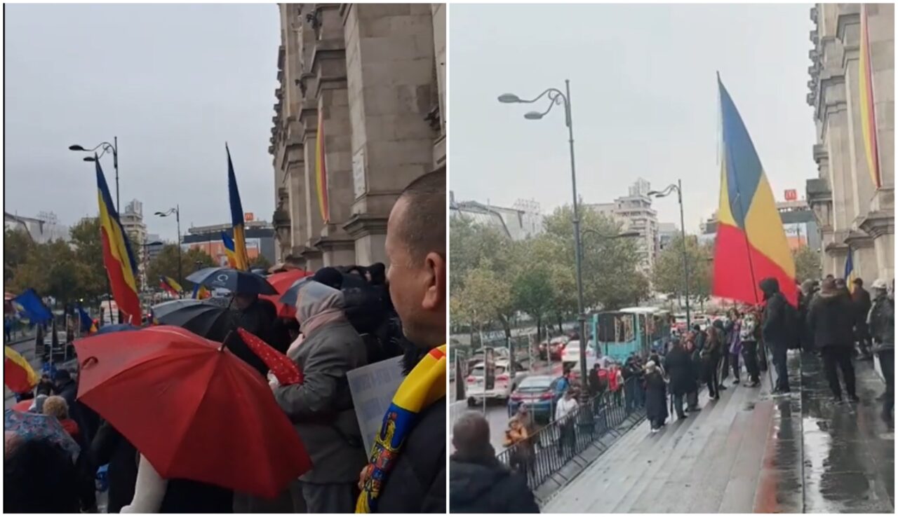 Sute de susținători ai lui Călin Georgescu protestează în fața Curții de Apel București. Oamenii cer eliberarea fostului prezidențiabil și scandează: „Nu cedăm”