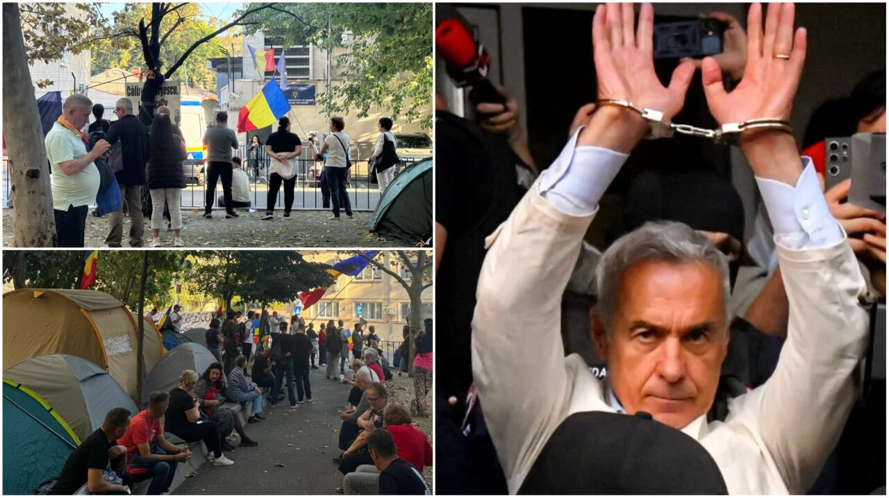 A 12-a zi de proteste în fața Arestului Central, unde este închis Călin Georgescu Susținătorii campează în zonă și cer eliberarea fostului prezidențiabil