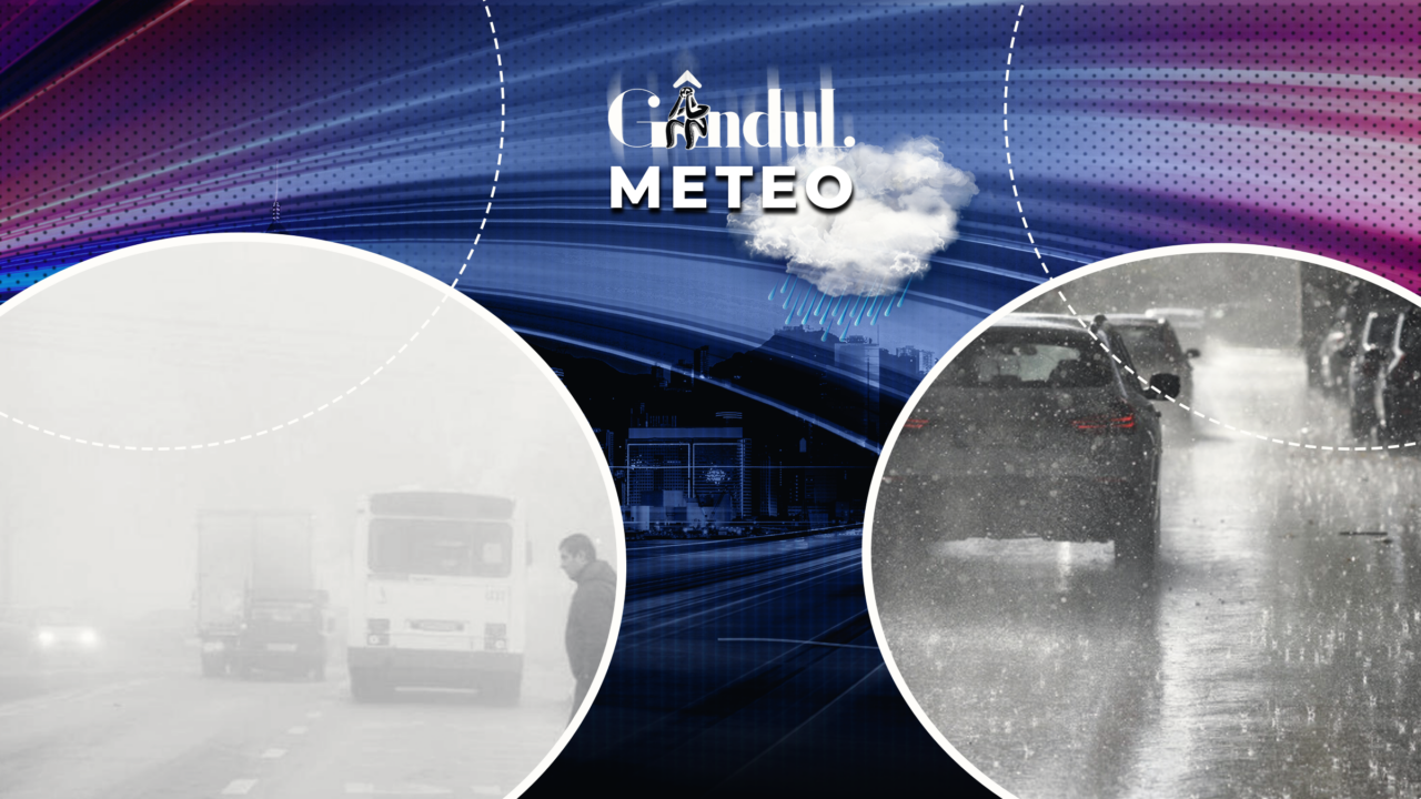 Sfârșit de săptămână cu ploi și vânt, cum va fi vremea în București ANM a emis și un cod galben de ceață