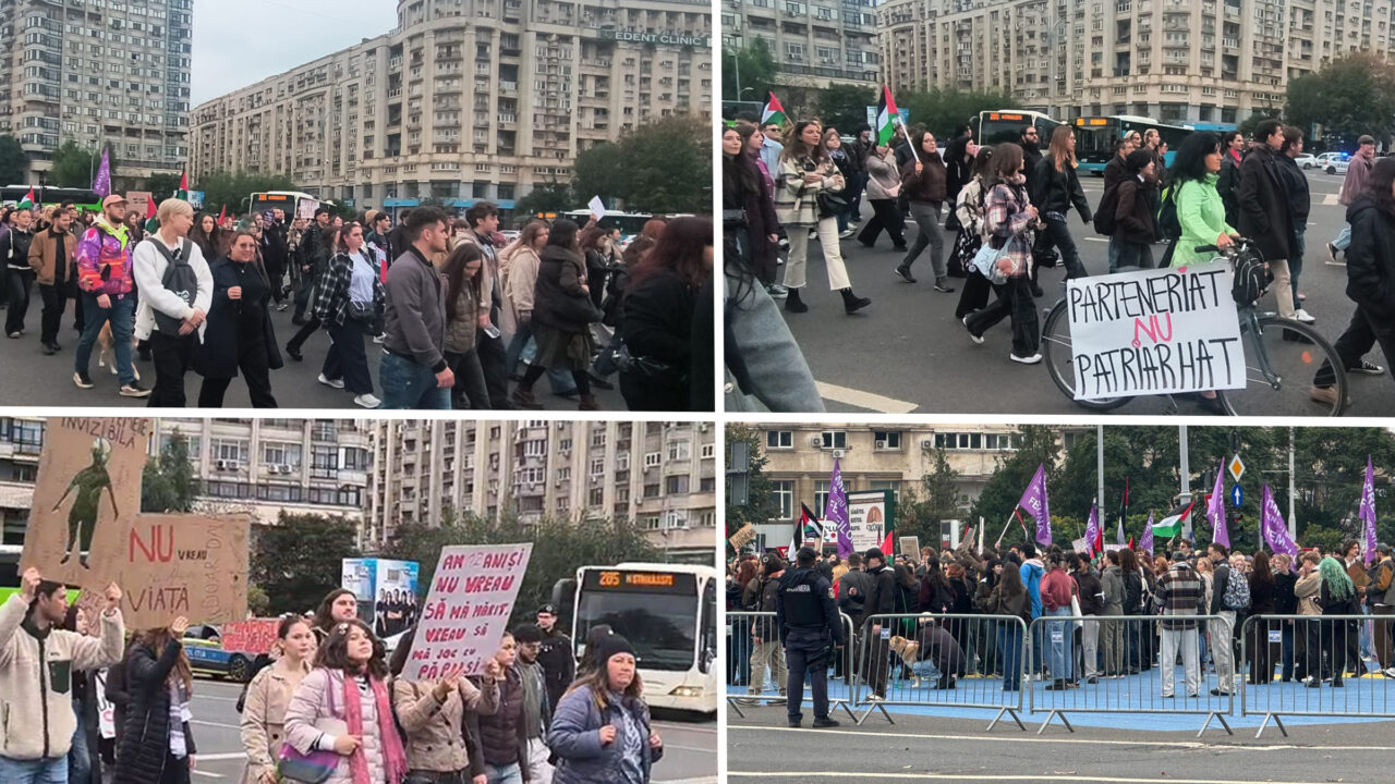 Sute de persoane au ieșit în stradă pentru marșul „Împreună pentru siguranța femeilor!”, organizat în București Ce măsuri împotriva violenței au cerut organizatorii