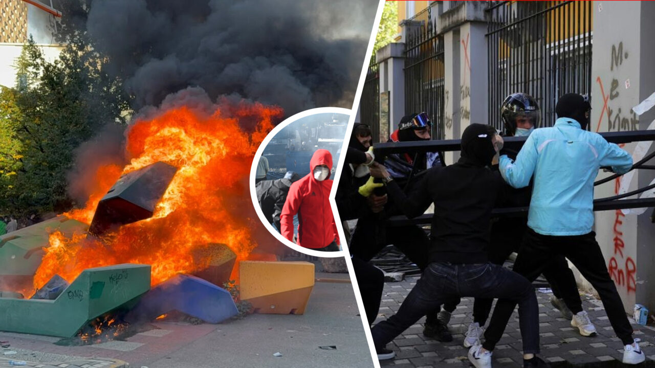 După Franța, protestele studențești s-au extins și în Albania Tinerii au incendiat clădirea Ministerului Educației din Tirana și au aruncat cu cărămizi Poliția intervine cu gaze lacrimogene și tunuri de apă Ce nemulțumiri au manifesanții