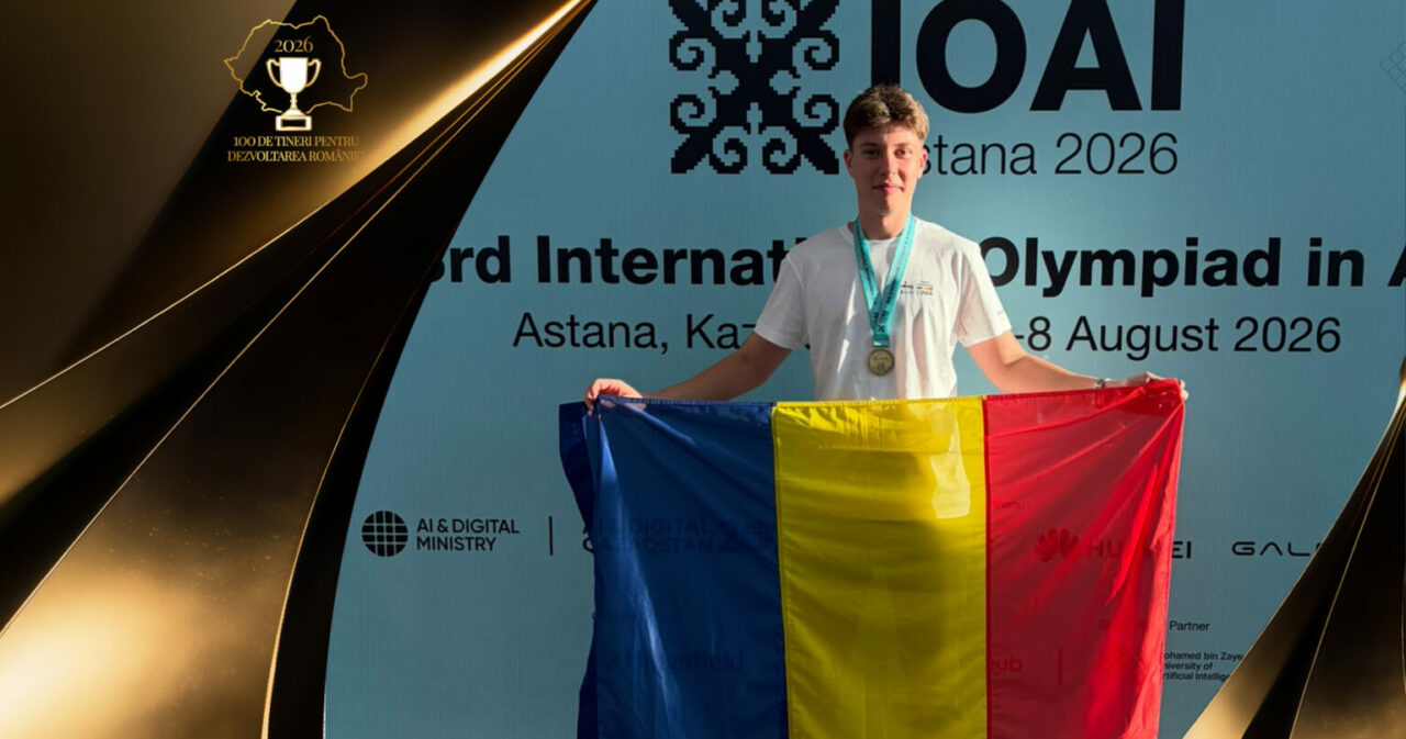 Un elev român a fost medaliat cu aur la Olimpiada de Inteligență Artificială. Alexandru Thury-Burileanu a intrat în Top 20 mondial din 100 țări