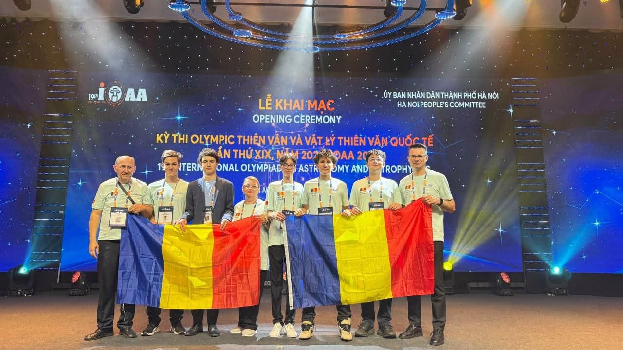 Elevii români, pe podium la Hanoi. România a obținut 5 medalii de aur și argint la Olimpiada Internațională de Astronomie și Astrofizică