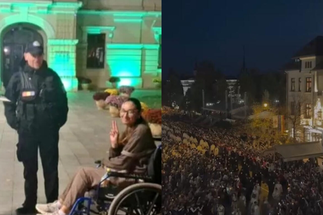 Cerșetorii, în pelerinaj la Iași. Câți bani a strâns o ucraineancă, după ce s-a prefăcut că are grave probleme de sănătate: A făcut semnul victoriei din scaunul cu rotile