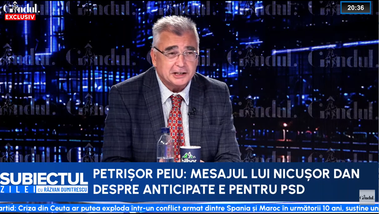 Petrișor Peiu avertizează că PSD e cu pistolul la tâmplă și trebuie să voteaze guvernul Niculescu