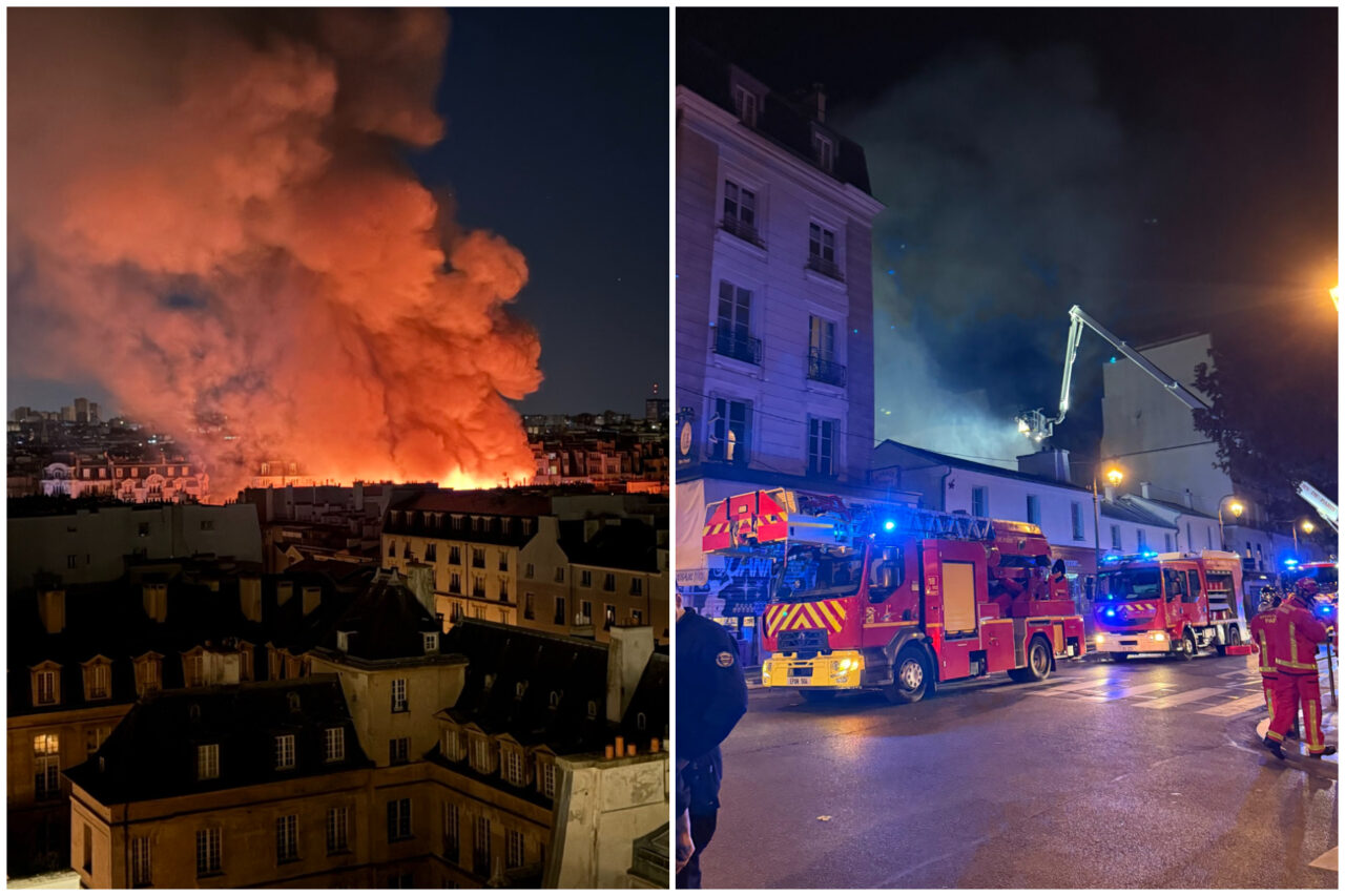 Un incendiu a distrus complet cea mai veche piață din Paris. Peste 150 de pompieri au intervenit