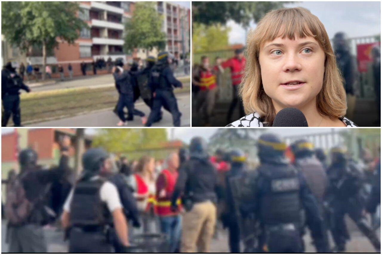 O nouă zi de proteste în Franța. Activista Greta Thunberg s-a alăturat mișcării elevilor. Ciocniri la Paris și un incendiu în fața unui liceu