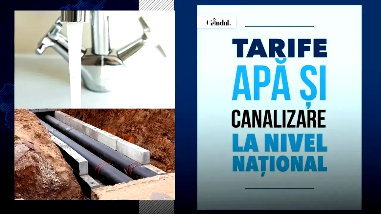 TOP 3 tarife apă potabilă și canalizare în România, în luna octombrie 2026. Unde sunt cele mai mari/mici prețuri și cât plătesc bucureștenii