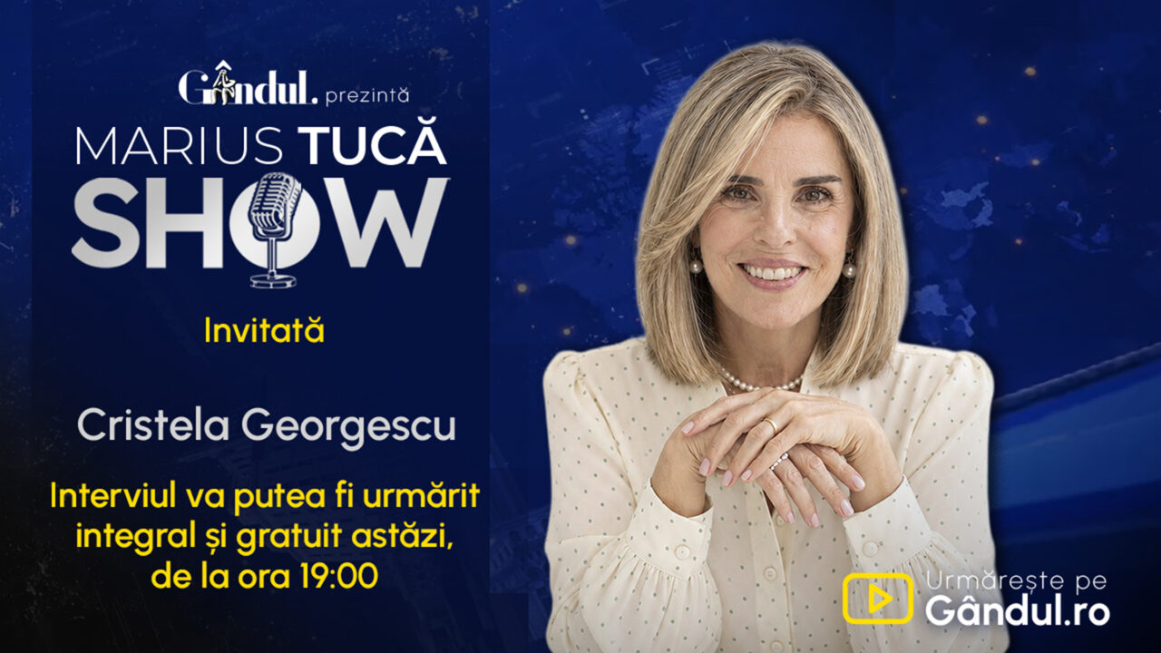 De ce interviul cu Cristela Georgescu a fost disponibil mai întâi membrilor Gândul. Explicațiile redacției. Emisiunea va putea fi urmărită integral și gratuit astăzi, de la ora 19:00