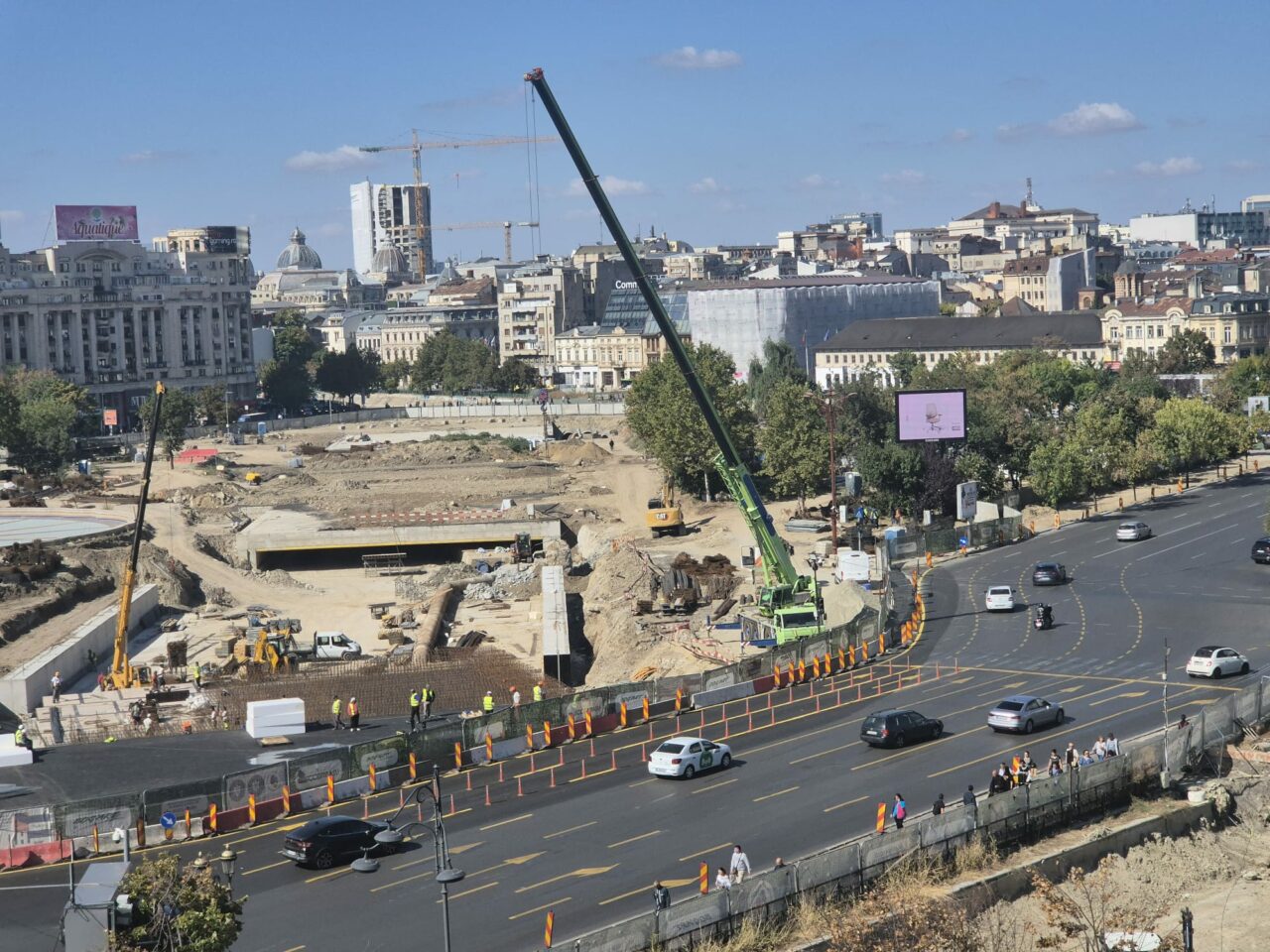 București, în șantier. În ce stadiu sunt lucrările la Planșeul Unirii. Constructorul va folosi „cârtițe” precum cele care sapă tunelurile la metrou