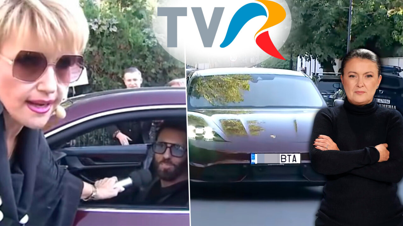 Cum a ajuns Porsche-ul „de-mprumut” din scandalul nepotismelor TVR să nu mai fie… de împrumut. Realizatoarea Marina Almășan, care și-a editat de două ori postarea de pe Facebook, continuă să susțină că bolidul de 200.000 de euro nu îi aparține angajatului care a apărut în direct la volan, deși numele acestuia este pe plăcuțele de înmatriculare