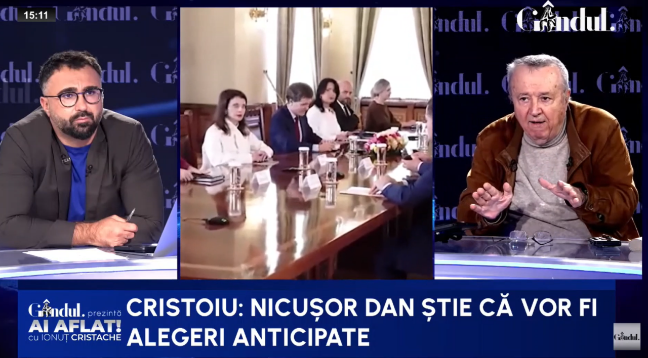 Cristoiu descifrează culisele de la Cotroceni: Nicușor Dan știe că vor fi anticipate, toate partidele știu/S-a intrat în campanie electorală