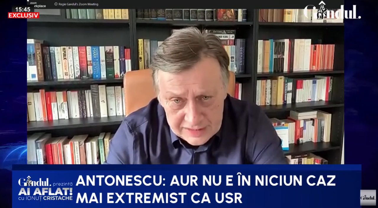 „Câte alegeri vom mai anula?” Crin Antonescu demontează coridorul sanitar: „AUR nu e mai extremist decât USR”