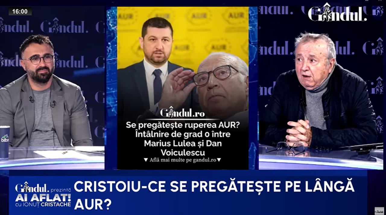 Cristoiu comentează scenariul ruperii AUR: Să te combini cu Voiculescu? Pe tot ce a pus mâna s-a dus dracului
