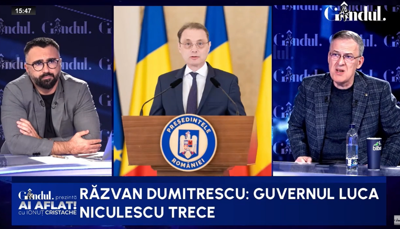 Pariul lui Răzvan Dumitrescu: Guvernul Luca Niculescu va trece